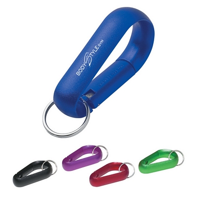 Promotional Carabiners: Customized Wide Aluminum Carabiner with Key Ring