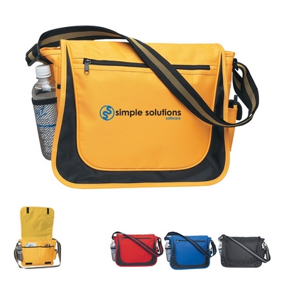 Promotional Messenger Bags: Customized Messenger Bag with Matching Striped Handle