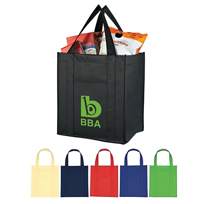 Promotional Shopping Tote Bags: Customized Matte Laminated Non-Woven Shopper Tote Bag