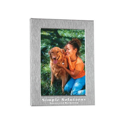 Promotional Picture Frames: Customized 4x6 Silver Photo Frame
