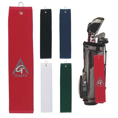 Promotional Golf Towels: Customized 100% Cotton Folded Golf Towel