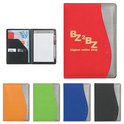 Customized Wave 5 X 7 Portfolio Promotional Junior Padfolios: Customized Wave 5 X 7 Portfolio