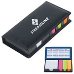 Promotional Products: Leather look case of Sticky Notes with Calendar