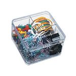 Promotional Products: Compact Desk Organizer Clear Top with Clear Base