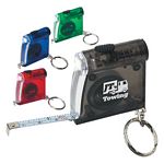 Promotional Products: Tape Measure LED Flashlight Key Chain