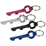 Promotional Products: Key Shape Bottle Opener Engraved Key Ring