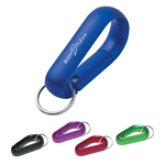 Promotional Carabiners: Customized Wide Aluminum Carabiner with Key Ring