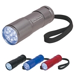 Promotional LED Flashlights: Customized The Stubby Aluminum Led Flashlight With Strap
