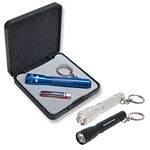 Promotional Products: Small Aluminum Flashlight with Key Chain