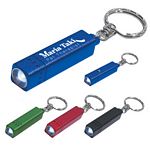 Promotional Products: Square Aluminum Led Key Chain