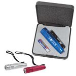 Promotional Products: Small Aluminum Flashlight with Strap