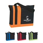 Promotional Tote Bags: Customized Screen Printed Tri-band Tote Bag