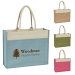 Promotional Tote Bags: Customized Jute Tote with Front Pocket