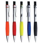 Promotional Pens: Rubber Grip Pen with Accordion Plunger