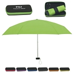 Promotional Umbrellas: Customized 37 Arc Folding Travel Umbrella with Eva Case