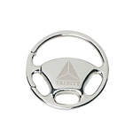 Promotional Key Chains: Customized Wheel Silver Key Chain