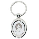 Promotional Products: Oval Silver Key Chain