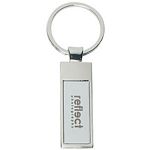 Promotional Products: Rectangle Silver Key Chain