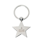 Promotional Key Chains: Customized Star Silver Key Chain