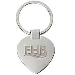 Promotional Products: Heart Silver Key Chain