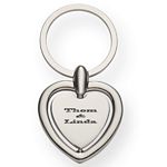 Promotional Products: Heart Spinning Metal Key Tag