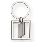 Promotional Products: Square Spinning Metal Key Tag