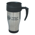 Promotional Travel Mugs: Customized 16 oz. Stainless Steel Travel Mug with Slide Action Lid
