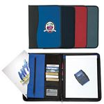 Promotional Products: Large Microfiber Portfolio with Embossed PVC Trim