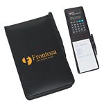 Promotional Products: Leather Look Jotter Pad with Calculator and Pen
