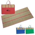 Promotional Beach Mats: Customized Straw Beach Mat Tote Bag