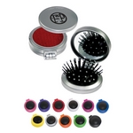 Promotional Toiletry Kits: Customized 3 in 1 Kit - Brush, Mirror, & Lint Brush Set