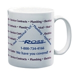 Promotional Ceramic Mugs: Customized 11 oz White Ceramic Mug