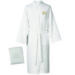 Promotional Bathrobes: Customized His and Her Waffle Embroidered Bathrope