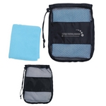 Promotional Towels: Customized Sport Towel in Mesh Bag