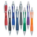 Promotional Pens: Rio Ball Point Pen with Contoured Rubber Grip