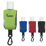 Promotional Hand Sanitizers: Customized 15ml Hand Sanitizer In Eva Case With Clip