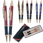 Customized Pen: Monaco Gold Pen and Pencil Gift Set