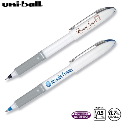 Customized Uni-ball Grip Fine White Barrel Pen