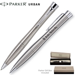 Customized Parker Urban Brushed Chrome CT Gel Pen