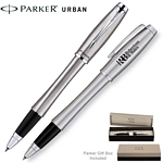Customized Parker Urban Brushed Chrome CT Roller Ball Pen