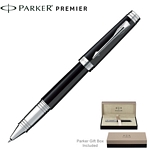 Customized Parker Premier Black Laque ST Roller Ball Pen