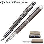 Customized Parker IM Gunmetal CT Roller Ball Pen