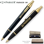 Customized Parker IM Laque Black GT Ballpoint Pen