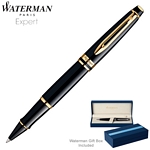 Customized Waterman Expert Black GT Roller Ball Pen