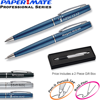 Promotional Pen: Paper Mate Lexicon Pen & Pencils Gift Set Customized Pens: Paper Mate Lexicon Pen & Pencils Gift Set