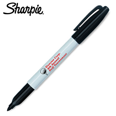 Customized Pens: Sharpie Fine Point Black Permanent Marker