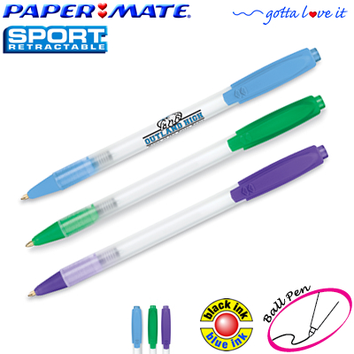 Promotional Pen: Paper Mate Sport Frosted Barrel Retractable Pen Customized Pens: Paper Mate Sport Frosted Barrel Retractable Pen