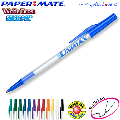 Promotional Pen: Paper Mate Write Bros Frosted Barrel Stick Pen Customized Pens: Paper Mate Write Bros Frosted Barrel Stick Pen