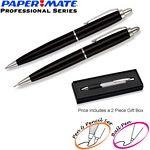 Customized Pens: Paper Mate Persuasion Black CT Ball Pen/Pencil Set