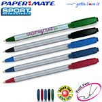 Customized Pens: Paper Mate Sport Silver Barrel Retractable Pen